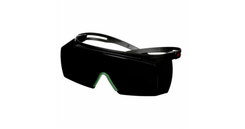 3M™ 3700 Gözlük Üstü Gözlükler, Siyah Saplar, Çizilmeye Dayanıklı, IR 5,0 Gri Lens, SF3750AS-BLK