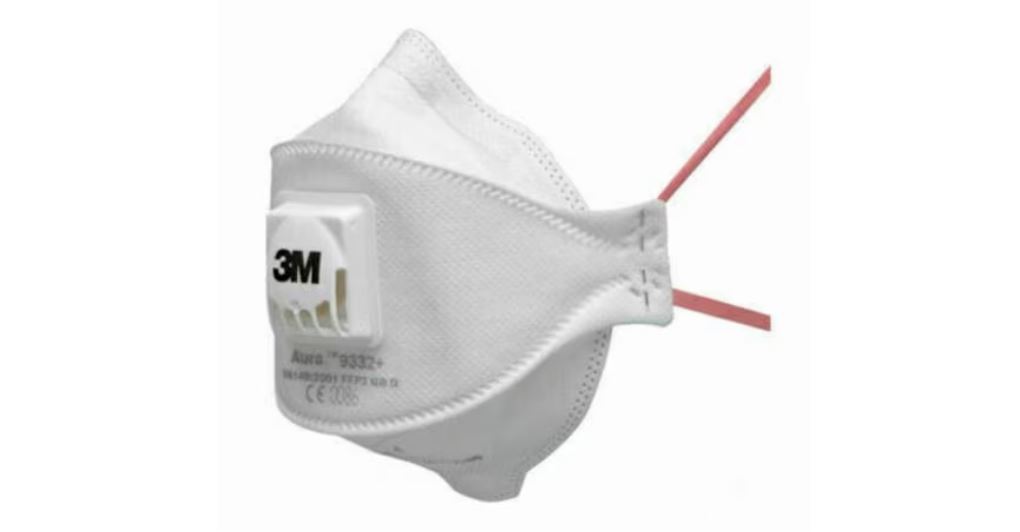 3M™ Aura™ Partikül Solunum Maskesi, FFP3, Valfli, Toplu Paket, 9332+