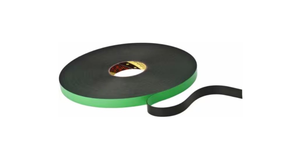 3M™ Çift Taraflı Polietilen Köpük Bandı 9508B, Siyah, 1500 mm x 66 m, 0.8 mm
