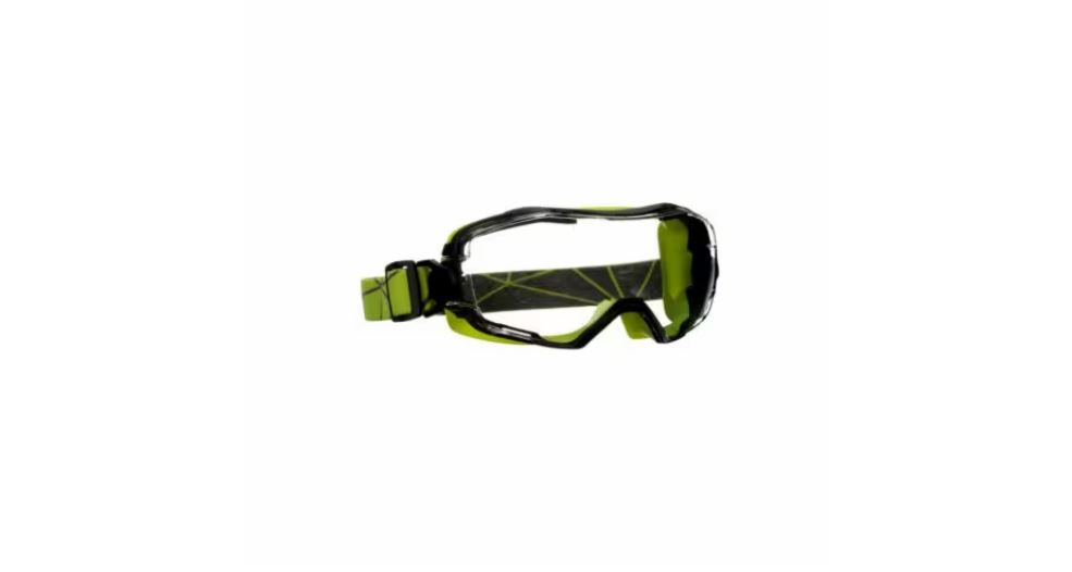 3M™ GoggleGear™ Misket Limonu Yeşili Kaplama, Buğu Önleyici  Şeffaf Lens, GG6001SGAF-GRN-EU