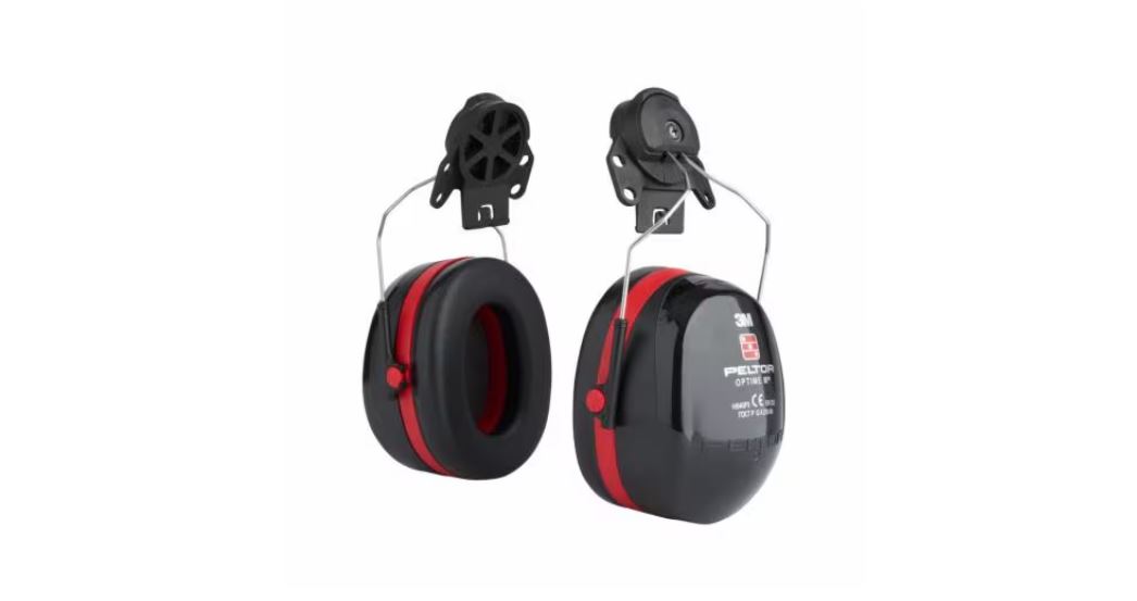 3M™ III Manşonlu Kulaklıklar, Siyah/Kırmızı, Barete Takılabilir, H540P3E-413-SV