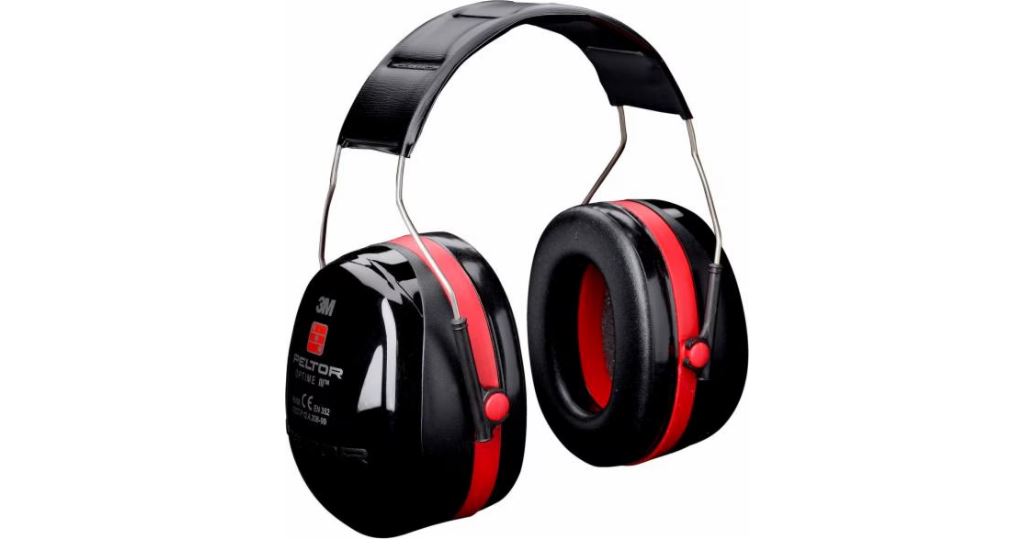 3M™ PELTOR™ Optime™ III Siyah/Kırmızı, Kafa Bantlı, H540A-411-SV