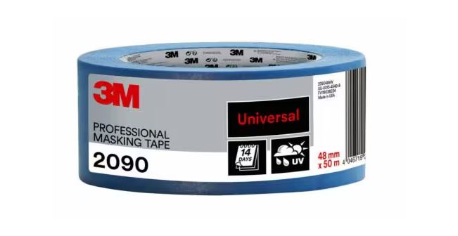 3M™ Profesyonel Maskeleme Bandı 2090, Genel Kullanım Amaçlı, 48 mm x 50 m