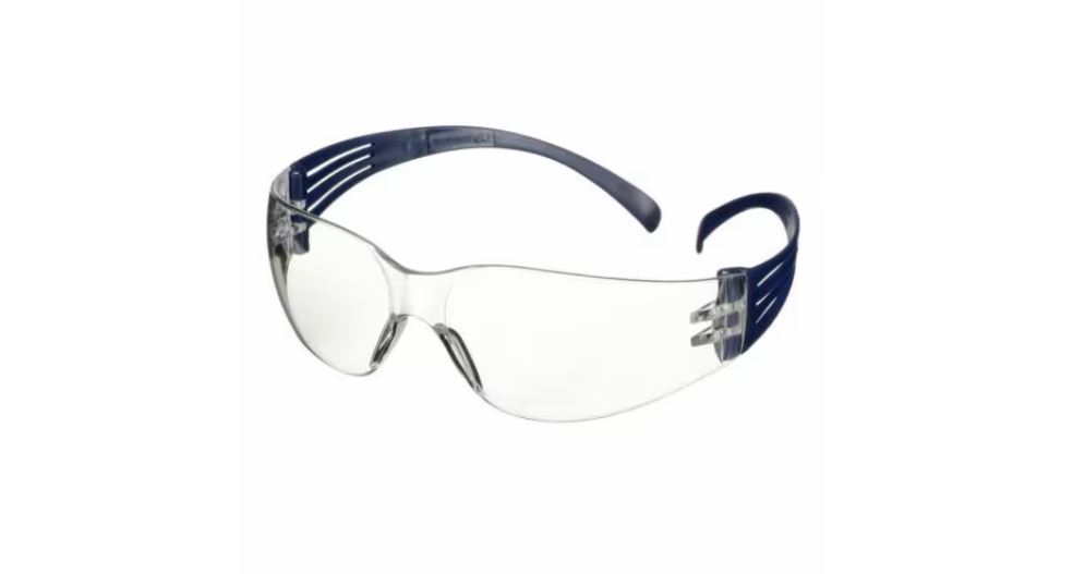 3M™ SecureFit™ Mavi çerçeve, Çizilmeye Dayanıklı Şeffaf lens, SF101AF-BLU-EU