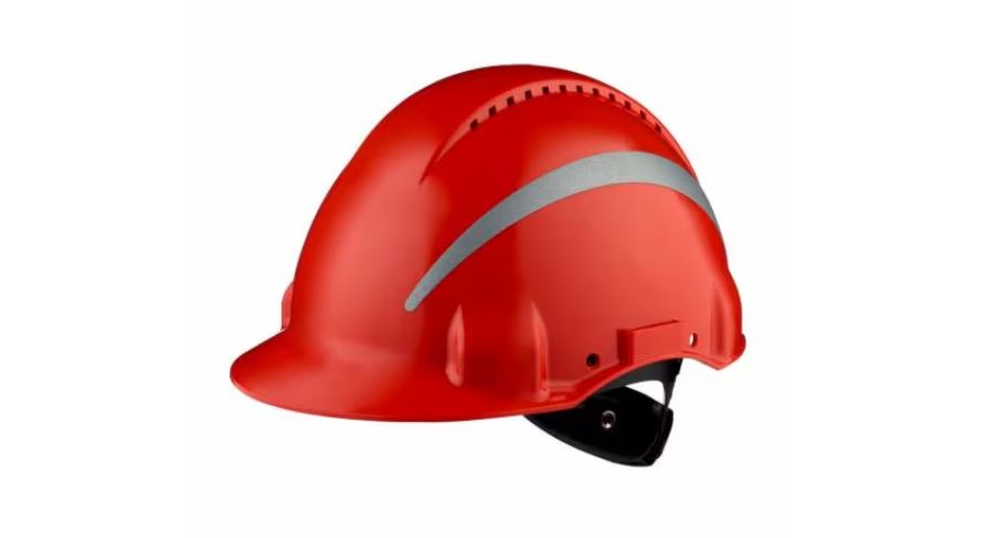 3M™ Sert Başlık, Uvicator, Mandallı, Havalandırmalı,Kırmızı, G3000NUV-R-RD