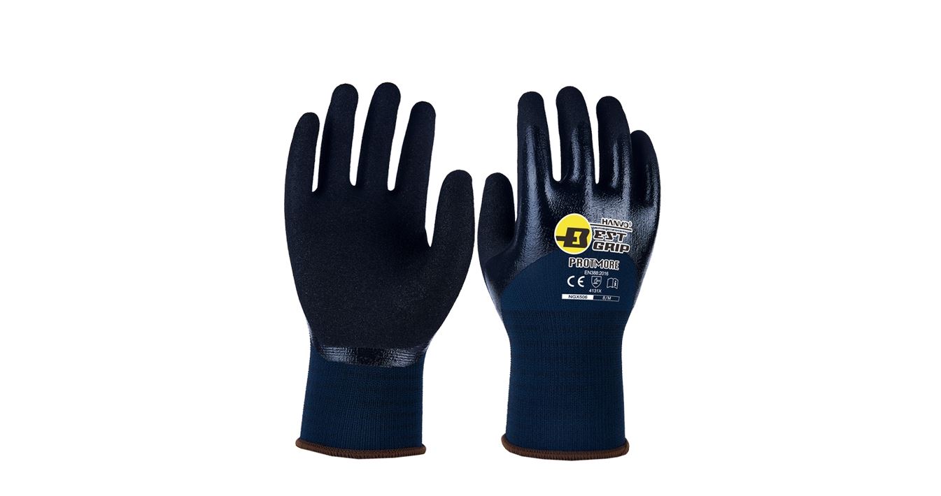 Hanvo Nitril 3/4 Kaplı Montaj Eldiveni